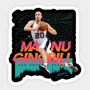 Manu Ginobili Eurostep Sticker